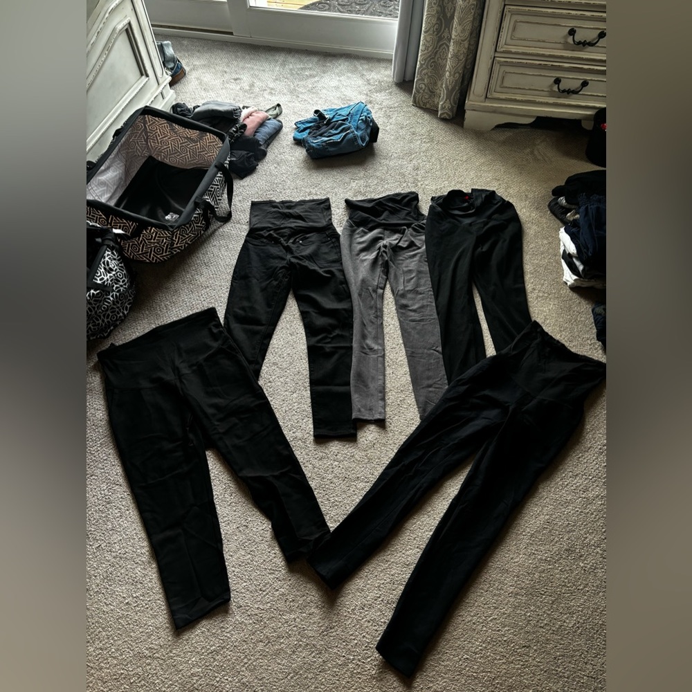 Large lot of Maternity Jeans and pants